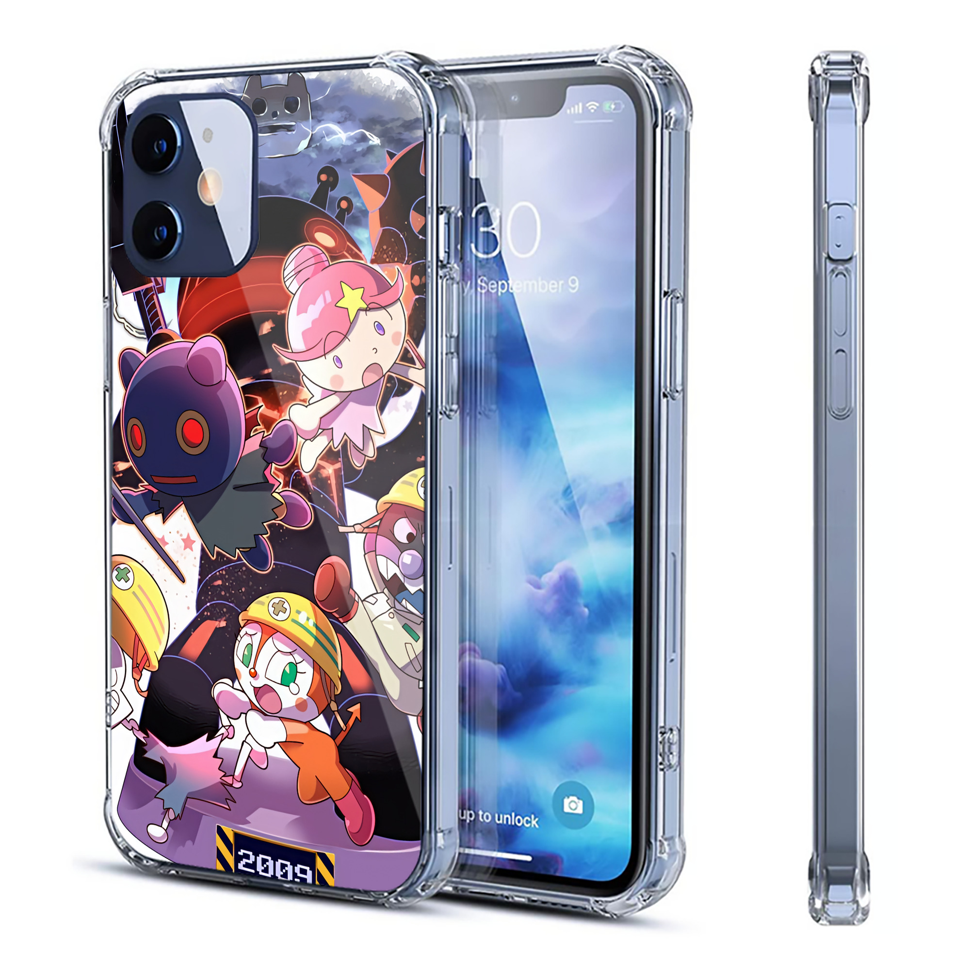 （画像用） アンパンマン Anpanman 【iPhone 12シリーズ対応】透明スマホケース（クリアソフトケース）